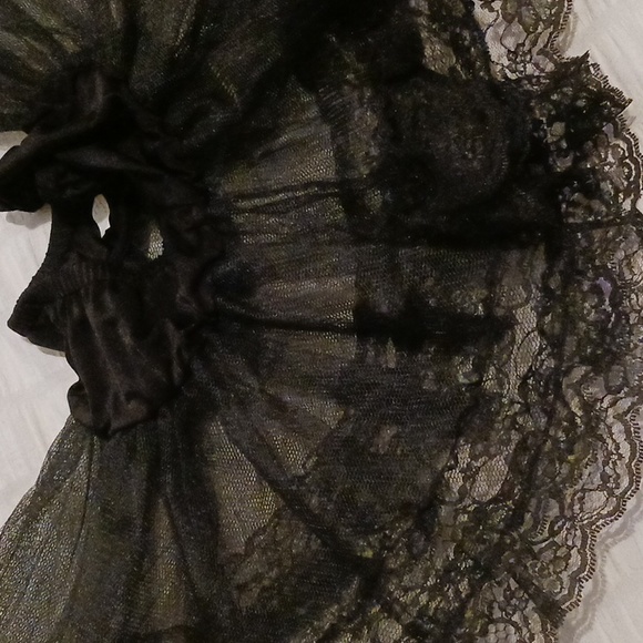 NWOT OS Black Lace Petticoat - Picture 3 of 4